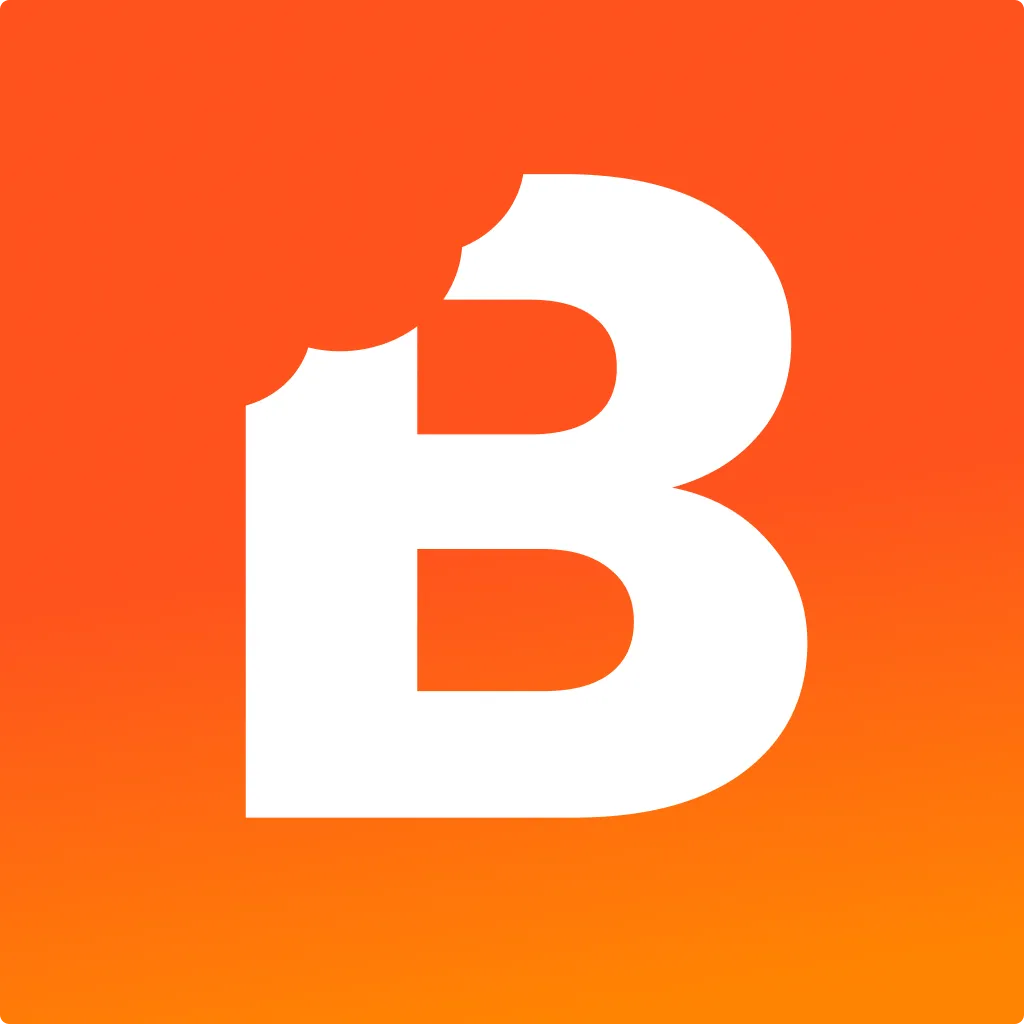 BiteSight icon — bold orange B mark